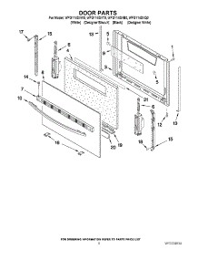 06 - Door Parts parts for Whirlpool Range WFG114SVT0 from AppliancePartsPros.com
