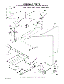 03 - Manifold Parts parts for Whirlpool Range WFG114SVQ0 from AppliancePartsPros.com