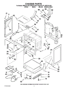 03 - Chassis Parts parts for Whirlpool Range WFE374LVS0 from AppliancePartsPros.com