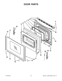 05 - Door Parts parts for Whirlpool Range YWFE381LVQ0 from AppliancePartsPros.com