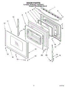05 - Door Parts, Miscellaneous Parts parts for Whirlpool Range RF379LXKQ1 from AppliancePartsPros.com