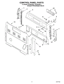 02 - Control Panel Parts parts for Whirlpool Range RF379LXKT1 from AppliancePartsPros.com