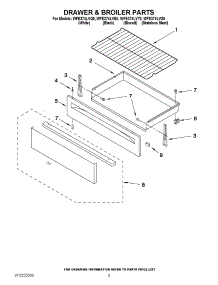 04 - Drawer & Broiler Parts parts for Whirlpool Range WFE374LVB0 from AppliancePartsPros.com