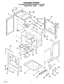 03 - Chassis parts for Whirlpool Range RF379LXKQ0 from AppliancePartsPros.com