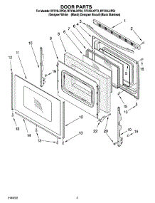 04 - Door Parts parts for Whirlpool Range RF378LXPB2 from AppliancePartsPros.com