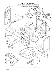 03 - Chassis Parts parts for Whirlpool Range WFE381LVS0 from AppliancePartsPros.com