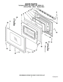 05 - Door Parts parts for Whirlpool Range WFE381LVS0 from AppliancePartsPros.com