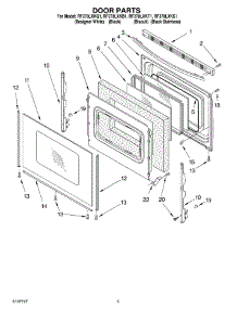 04 - Door Parts parts for Whirlpool Range RF378LXKB1 from AppliancePartsPros.com