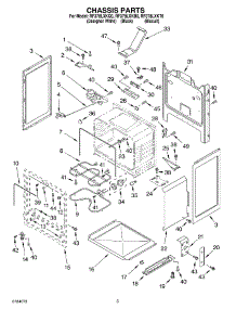 03 - Chassis parts for Whirlpool Range RF378LXKB0 from AppliancePartsPros.com