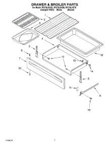 05 - Drawer & Broiler parts for Whirlpool Range RF378LXKB0 from AppliancePartsPros.com