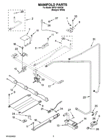 03 - Manifold Parts parts for Whirlpool Range WFG110AVQ0 from AppliancePartsPros.com