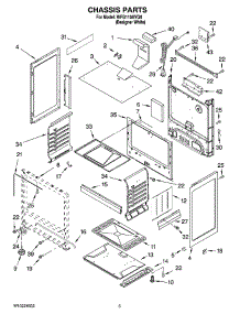 04 - Chassis Parts parts for Whirlpool Range WFG110AVQ0 from AppliancePartsPros.com