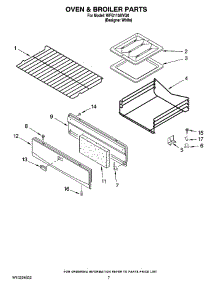 05 - Oven & Broiler Parts parts for Whirlpool Range WFG110AVQ0 from AppliancePartsPros.com