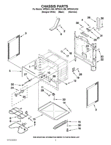 03 - Chassis Parts parts for Whirlpool Range WFE301LVS0 from AppliancePartsPros.com