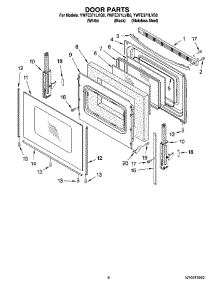 05 - Door Parts, Optional Parts parts for Whirlpool Range YWFE371LVQ0 from AppliancePartsPros.com