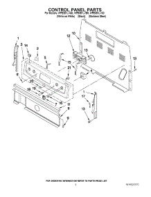 02 - Control Panel Parts parts for Whirlpool Range WFE381LVQ0 from AppliancePartsPros.com