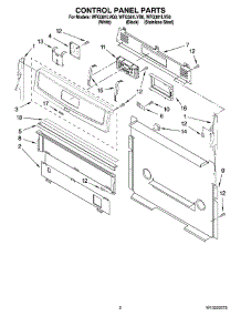 02 - Control Panel Parts parts for Whirlpool Range WFG381LVQ0 from AppliancePartsPros.com