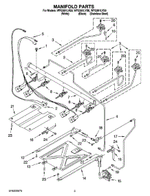 03 - Manifold Parts parts for Whirlpool Range WFG381LVQ0 from AppliancePartsPros.com