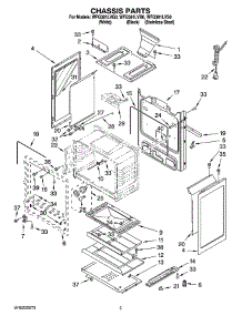 04 - Chassis Parts parts for Whirlpool Range WFG381LVS0 from AppliancePartsPros.com