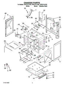 03 - Chassis Parts parts for Whirlpool Range YWFE371LVS0 from AppliancePartsPros.com