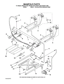 03 - Manifold Parts parts for Whirlpool Range WFG371LVB0 from AppliancePartsPros.com