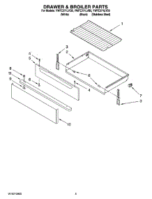 04 - Drawer & Broiler Parts parts for Whirlpool Range YWFE371LVB0 from AppliancePartsPros.com