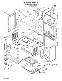 04 - Chassis Parts parts for Whirlpool Range WFG111SVQ0 from AppliancePartsPros.com