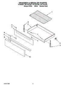 04 - Drawer & Broiler Parts parts for Whirlpool Range YRF115LXVB0 from AppliancePartsPros.com