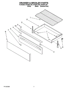 05 - Drawer & Broiler Parts parts for Whirlpool Range GFG464LVB0 from AppliancePartsPros.com