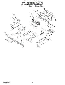 05 - Top Venting Parts parts for Whirlpool Range RS696PXGB16 from AppliancePartsPros.com