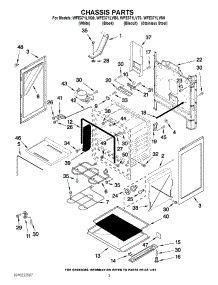 03 - Chassis Parts parts for Whirlpool Range WFE371LVS0 from AppliancePartsPros.com