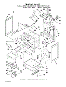 03 - Chassis Parts parts for Whirlpool Range GFE461LVS0 from AppliancePartsPros.com