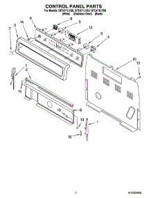02 - Control Panel Parts parts for Whirlpool Range GFE471LVB0 from AppliancePartsPros.com