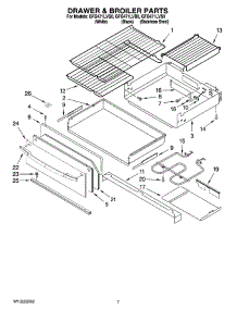 05 - Drawer & Broiler Parts parts for Whirlpool Range GFG471LVB0 from AppliancePartsPros.com