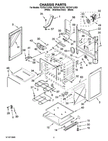 03 - Chassis Parts parts for Whirlpool Range YGFE471LVS0 from AppliancePartsPros.com