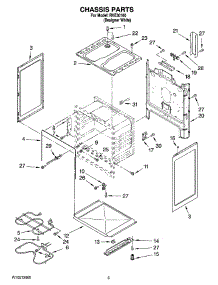 03 - Chassis Parts parts for Whirlpool Range RVE30100 from AppliancePartsPros.com