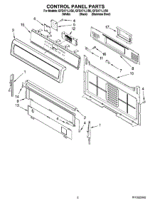 02 - Control Panel Parts parts for Whirlpool Range GFG471LVS0 from AppliancePartsPros.com