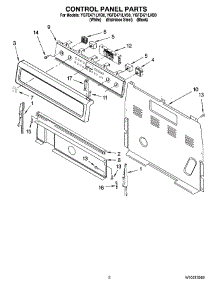 02 - Control Panel Parts parts for Whirlpool Range YGFE471LVQ0 from AppliancePartsPros.com
