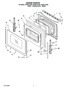 05 - Door Parts, Optional Parts parts for Whirlpool Range YGFE471LVB0 from AppliancePartsPros.com