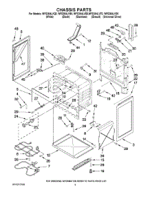 03 - Chassis Parts parts for Whirlpool Range WFE364LVS0 from AppliancePartsPros.com