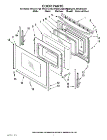 05 - Door Parts parts for Whirlpool Range WFE361LVT0 from AppliancePartsPros.com