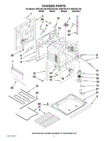 03 - Chassis Parts parts for Whirlpool Range WDE150LVB0 from AppliancePartsPros.com