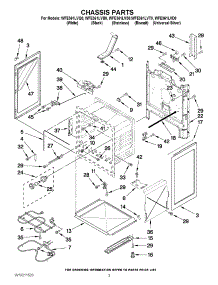 03 - Chassis Parts parts for Whirlpool Range WFE361LVB0 from AppliancePartsPros.com