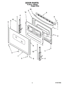 05 - Door Parts, Optional Parts parts for Whirlpool Range TVE30100 from AppliancePartsPros.com
