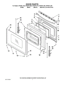 05 - Door Parts parts for Whirlpool Range WFG361LVD0 from AppliancePartsPros.com