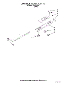 02 - Control Panel Parts parts for Whirlpool Range WDE101LVQ0 from AppliancePartsPros.com