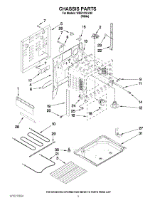 03 - Chassis Parts parts for Whirlpool Range WDE101LVQ0 from AppliancePartsPros.com