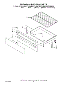 06 - Drawer & Broiler Parts parts for Whirlpool Range WFG361LVS0 from AppliancePartsPros.com