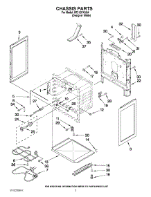 03 - Chassis Parts parts for Whirlpool Range RF212PXSQ4 from AppliancePartsPros.com