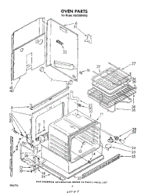 03 - Oven parts for Whirlpool Range RS6300XKW2 from AppliancePartsPros.com